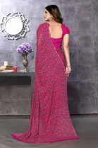 Georgette Printed Saree for Women 