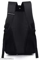Nylon Backpack for Men & Women, Black