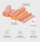 Elastic Cotton Crepe Bandage Wrap 6cm x 4m, Rolls with Extra Clips 