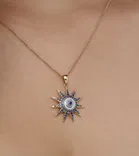 Women's Hamsa Hand & Evil Eye Pendant Bracelet Set 