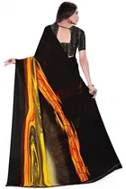Georgette Printed Saree for Women 