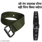 Nylon Belt for Men ,Assorted, Pack of 2 