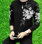 Full Sleeves Round Neck Printed T-Shirt for Men 