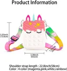 Pack of 24 Pcs Combo of Unicorn Stationery Set for Kids Pop It Bag for Girls with Pen,Pencil & Stationery Item 