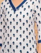 Cotton Block Print Short Kurti for Women 