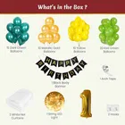 Jungle Theme 1st Birthday Balloon Decoration Kit , Multicolor, Pack Of 63