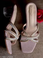 Shoetopia Embellished Heel Sandals 