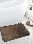 EW Soft Fur Bathroom Mat [38X58 cm] Brown