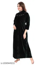 Velvet Nightdress Set for Women 