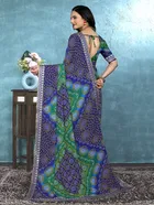 Georgette Bandhini Saree for Women 