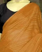 Art Silk Solid Saree for Women 