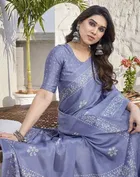 Chiffon Printed Saree for Women 