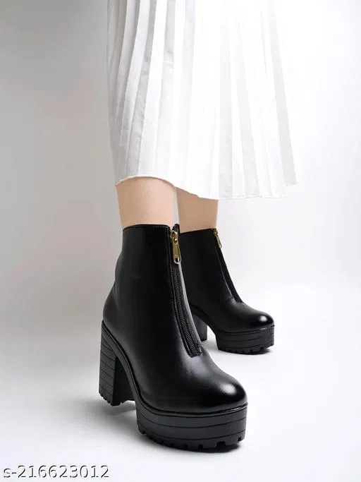 Shoetopia Girls Boots - Black (14-15 Years)