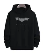 Batman Printed Fleece Hoodie for Men 