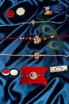 Metal Shiv Radha Krishna Rakhi 