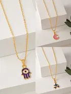 Gold Plated Chain & Pendant for Women & Girls 