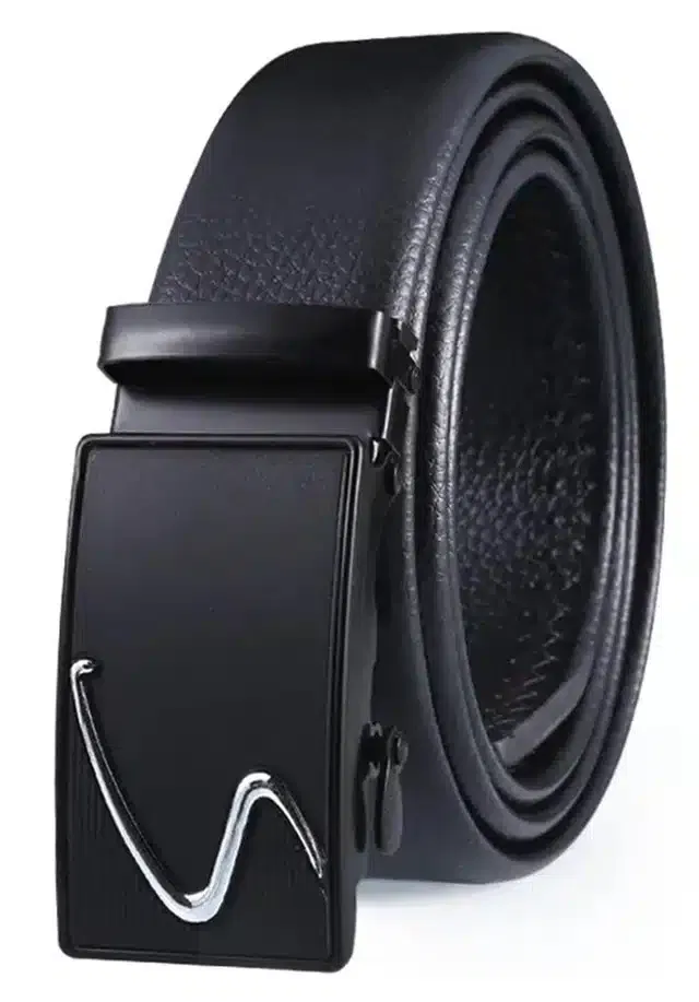 Synthetic Casual Belt for Men (Black)