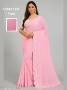 JImmy Choo Saree for Women, Pink 