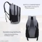 Polyester Backpack for Men & Women, Grey