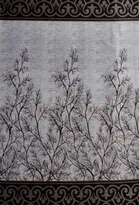 Polyester Door Curtains, 7 Feet, Brown, Set Of 2