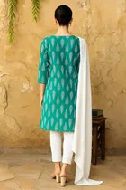 Rayon Block Print Kurti for Women 