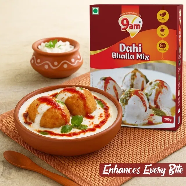 9 Am दही भल्ला मिक्स 2X200 g (1 के साथ 1 मुफ्त)