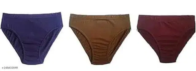 Cotton Blend Briefs for Women (Multicolor, XL)