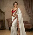 Bollywood Embroidered Chiffon Saree for Women 