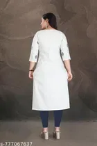 Ethnic Motif Cotton Kurti for Women 
