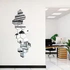 Acrylic Hexagon Shaped Wall Mirror Stickers 