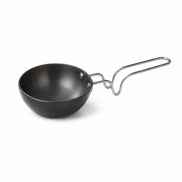 TerraHome Hard Anodised Small Tadka Pan - 9cm