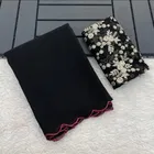 Silk Woven Design Saree for Women, Black 