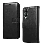 Vivo V2315 / Y28 5G / Y17s Artificial Leather Mobile Flip Cover 