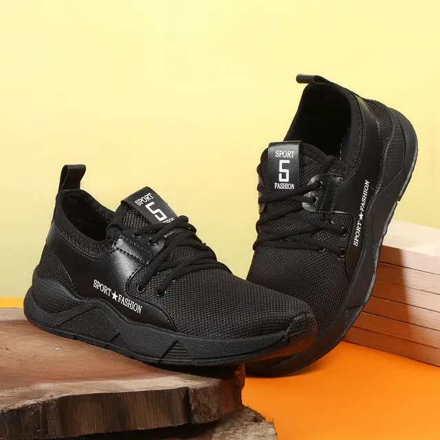Casual Shoes for Men (Black, 6)