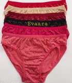 Cotton Blend Printed Briefs for Women 