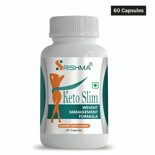 Srishma Keto Slim Advanced Weight Loss Supplement Fat Burner (60 Capsules)