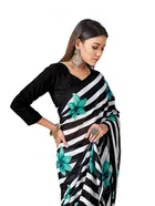 Georgette Printed Saree for Women 