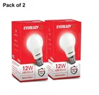 Eveready 12W B22 Led Bulb, White [Pack of 2]