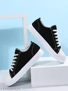 Shoetopia Black Colorblocked Sneakers Size IND-3