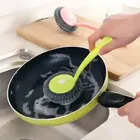 के कुडोस नॉन-स्क्रैच डिशेस स्क्रबर किचन स्टील वूल डिटैचेबल हैंडल क्लीनर स्पंज इजी स्कोरिंग स्क्रबिंग ब्रश