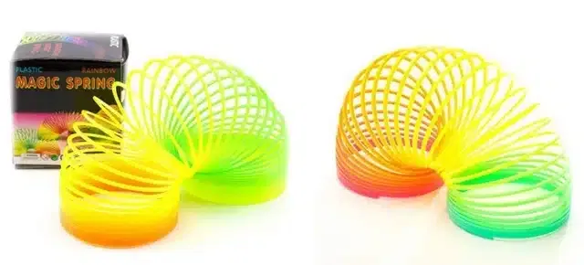 Plastic Magic Spring Toy (Multicolor, Pack of 2)