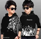 Cotton Clothing Set for Boys, Black, Pack of 2 