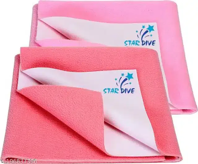 Microfibre Mattress Protection Sheet (Pink, 40x28 inches) (Pack of 2)