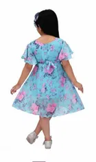 Georgette Printed Dress for Girls 