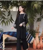 Embroidered A-line Kurta Set for Women 