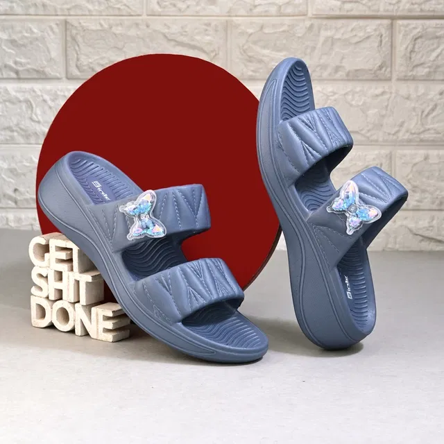 Sliders for Women (Grey, 7)
