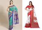 Art Silk Printed Saree for Women 