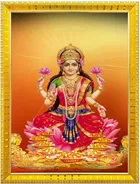 Polyester Laxmi Devi Religious Wall Photo Frame 