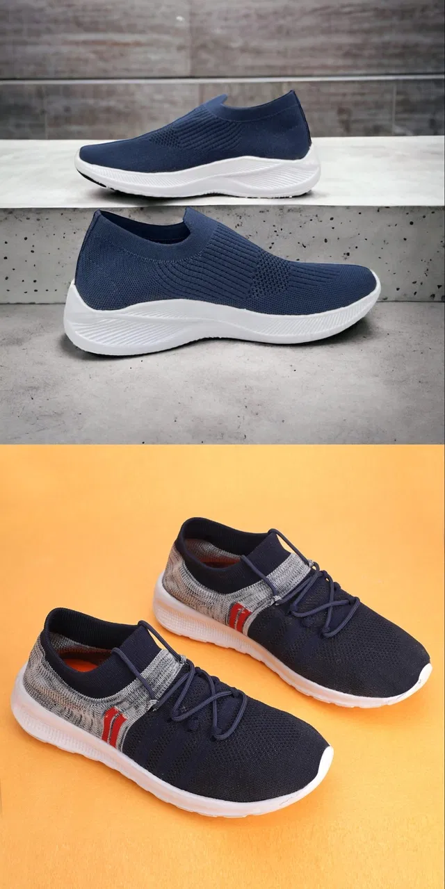 Sports Shoes for Men (Multicolor, 7) (Set of 2)