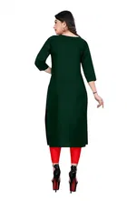 Crepe Solid Kurtis for Women 